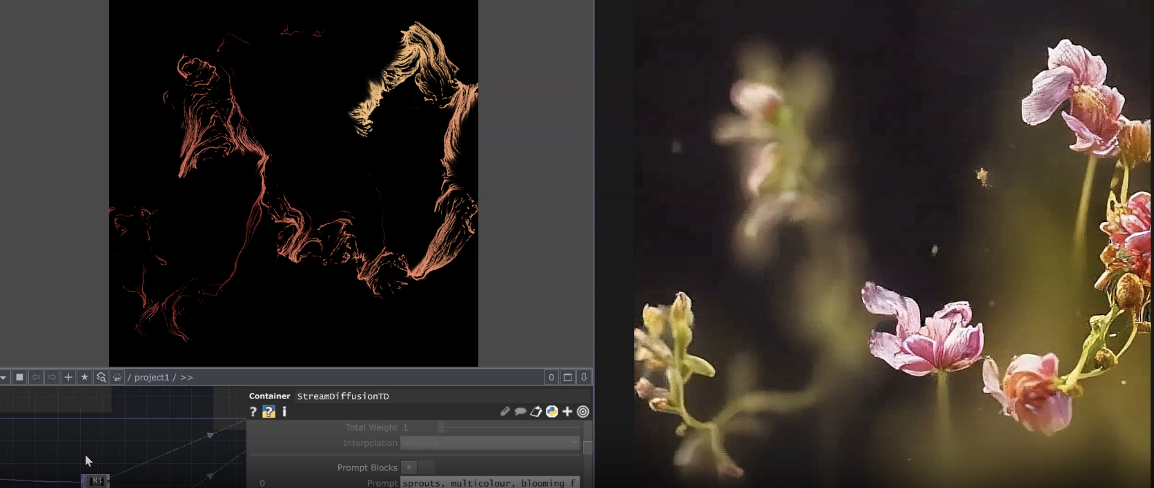 Interactive Particle Spray